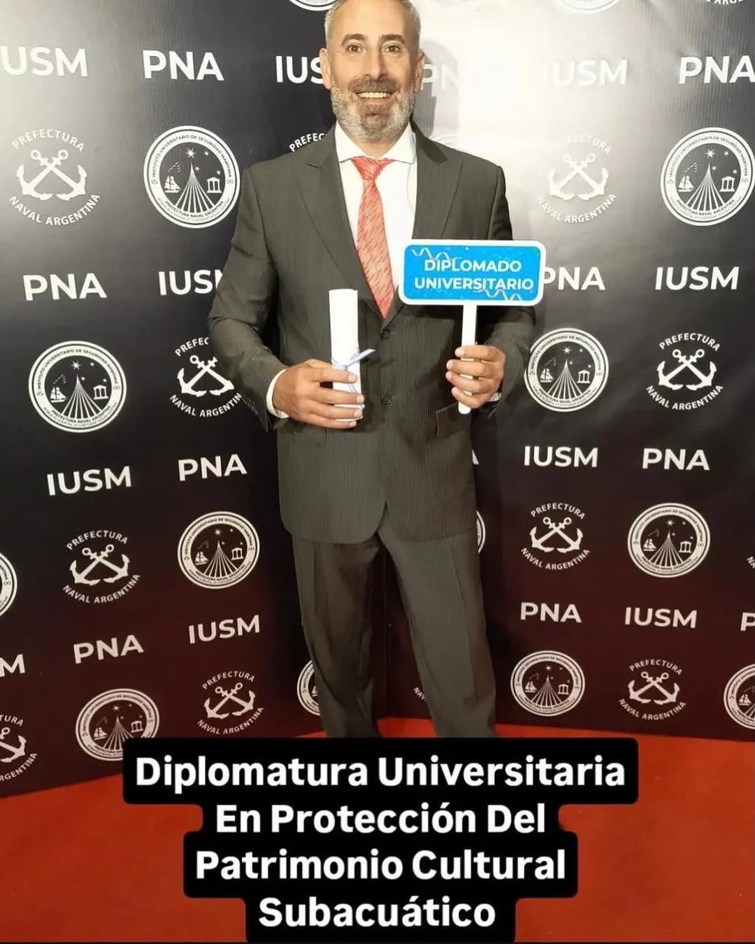 Darío Villar completó la Diplomatura en Protección del Patrimonio Cultural Subacuático
